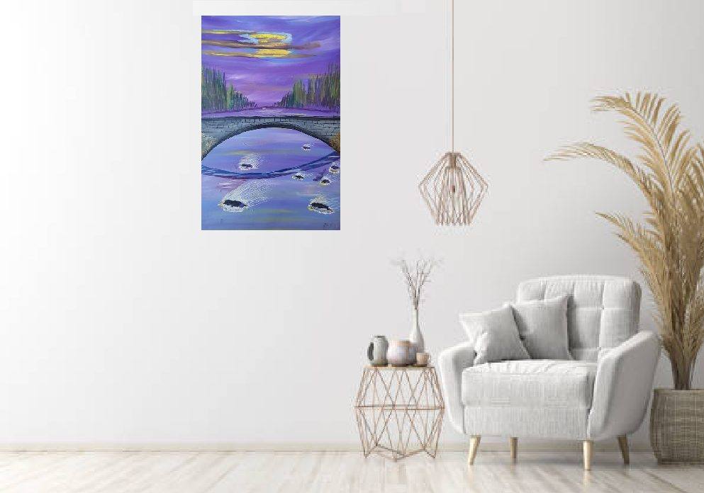 Tisleia bru 81x50 oljemaleri 